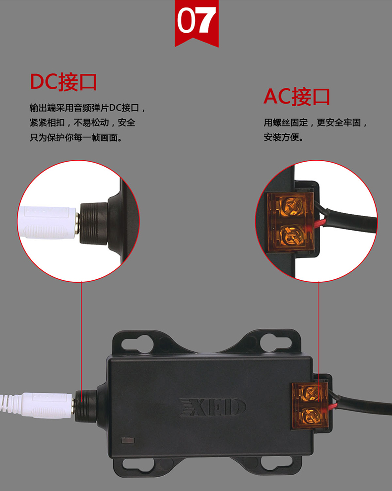 小耳朵電源DC12V 2A室內電源適配器XED-SN2011DZ